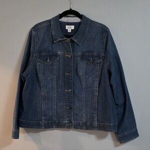 Croft & Barrow Dark Blue Denim Jacket